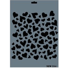 Mestore Rich New Seri N-254 Stencil 35X25 cm - 9996670060899