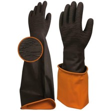 Mestore Beybi H2 60EXT Korun Tırtıklı Uzun Siyah Eldiven No:11 - 8681780110572