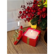 Tarçın Tasarım Yılbaşı/yeniyıl Dekor,merry Christmas,hediye Kutusu,yılbaşı Süsleri,yeni Yıl Hediyesi (Mum Dahildir)