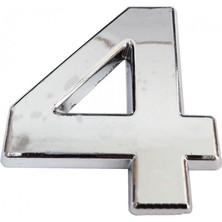 Mestore Cemax Krom Yapışkanlı 4 Rakamı 5 cm - 9996670031646