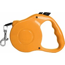 Mestore Karamel Pet Otomatik  Köpek Gezdirme Tasması Medium 5 Metre 15 kg Turuncu - Kp-M-5mt-Trnc