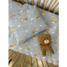 Özgürce %100 Pamuk Bebek Nevresim Takımı, 80X120 Park Beşik, Hayvan Temalı, Fermuarlı