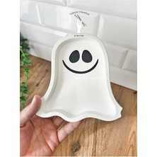 Tarçın Tasarım Halloween Dekoratif Tabak,sunum,takı Tabağı,hayalet Dekor,cadılar Bayramı