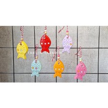 Tarçın Tasarım 6'lı Balık Bahçe/balkon Duvar Süsü,duvar Dekorasyon,otantik Hediyelik