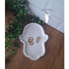 Tarçın Tasarım Dekoratif Fatma'nın Eli Organizer,takı Tabağı,dekoratif Tabak ve Kase