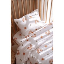 Özgürce Yumuşak Pamuk Saten Bebek Beşik ve Park Yatak Takımı 70X110CM