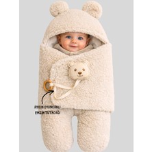 Özgürce Yumuşak Pelüş Bebek Kundak Battaniyesi ve Kışlık Kalın Uyku Tulumu