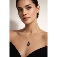 Solare Accessories Kaplan Gözü Doğal Taş Kolye – Koruyucu Enerji & Özgüven Taşı