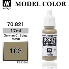 Vallejo 70821 18 Ml. (103) German Cam.beige Wwıı-Matt, Model Color Serisi Model Boyası