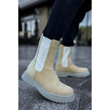 Roof Atelier Erkek Kum Süet Yandan Elastik Bantlı Bot - 223 - Srt Alaska