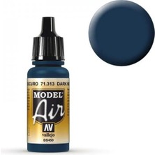 Vallejo 71313 18 Ml. Dark Mediterranean Blue, Model Air Serisi Model Boyası