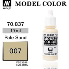 Vallejo 70837 18 Ml. (7) Pale Sand-Matt, Model Color Serisi Model Boyası