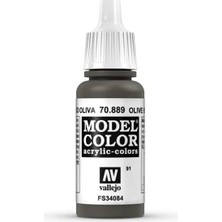 Vallejo 70889 18 Ml. (91) Olive Brown-Matt, Model Color Serisi Model Boyası