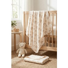 Özgürce Renkli Çift Katlı Pamuklu Yenidoğan Bebe Battaniyesi