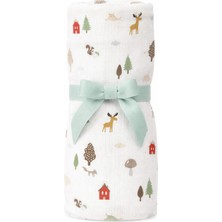 Özgürce Yumuşak Pamuk Müslin Bebek Örtüsü ve Battaniyesi, Kundak, Emzirme & Omuz Bezi