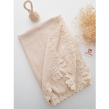 Özgürce Dört Kat Müslin Bebek Battaniyesi, 85 x 90 Cm, Yumuşak ve Hafif Örtü