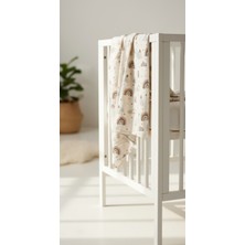 Özgürce Doğal %100 Pamuk Tek Katlı Müslin Örtü 75X85 Cm, Yumuşak ve Nefes Alır