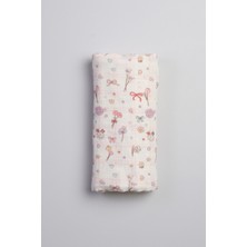 Özgürce Organik Pamuk Çok Amaçlı Müslin Örtü 100X85 Cm, Oeko-Teks Sertifikalı