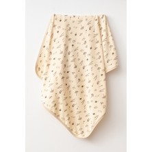 Özgürce Yumuşak ve Nefes Alan Pamuklu Bebek Battaniyesi 80X90 cm