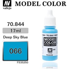 Vallejo 70844 18 Ml. (66) Deep Sky Blue-Matt, Model Color Serisi Model Boyası