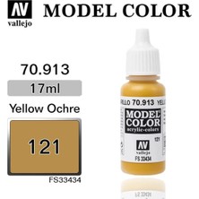 Vallejo 70913 18 Ml. (121) Yellow Ochre-Matt, Model Color Serisi Model Boyası