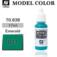 Vallejo 70838 18 Ml. (71) Emerald-Matt, Model Color Serisi Model Boyası