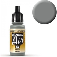 Vallejo 71274 18 Ml. Agressor Gray, Model Air Serisi Model Boyası
