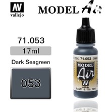 Vallejo 71053 18 Ml. Dark Sea Gray, Model Air Serisi Model Boyası