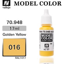 Vallejo 70948 18 Ml. (16) Golden Yellow-Matt, Model Color Serisi Model Boyası
