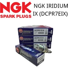 6046 Iridium Buji Takımı DCPR7EIX 4 Adet - 4'lü Takım Orjinal Ngk(4 Adet)