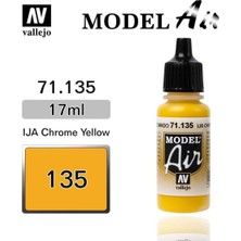 Vallejo 71135 18 Ml. Ija Chrome Yellow, Model Air Serisi Model Boyası