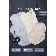 Özgürce Yumuşak Penye Çift Taraflı Fermuarlı Bebek Kundak, Nefes Alabilen Kumaş