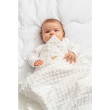 Özgürce Yenidoğan Kapitone Nohut Bebek Kundak Battaniyesi, Çift Taraflı, 80X90CM