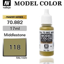 Vallejo 70882 18 Ml. (118) Middlestone-Matt, Model Color Serisi Model Boyası