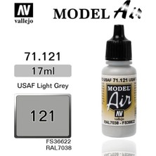 Vallejo 71121 18 Ml. Light Gull Gray, Model Air Serisi Model Boyası