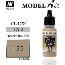 Vallejo 71122 18 Ml. Us Desert Armour 686, Model Air Serisi Model Boyası