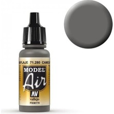 Vallejo 71280 18 Ml. Camouflage Gray, Model Air Serisi Model Boyası