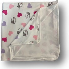 Özgürce Organik Pamuk Çok Amaçlı Çift Katlı Bebek Battaniyesi 80X80CM