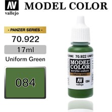 Vallejo 70922 18 Ml. (84) Uniform Green-Matt, Model Color Serisi Model Boyası
