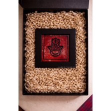 Tarçın Tasarım El Yapımı Linol Baskı Çalışması,rustik Duvar Sanatı,cam Çerçeveli