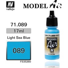 Vallejo 71089 18 Ml. Light Sea Blue, Model Air Serisi Model Boyası