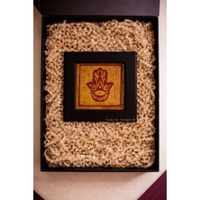 Tarçın Tasarım El Yapımı Linol Baskı Çalışması,rustik Duvar Sanatı,cam Çerçeveli