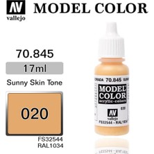 Vallejo 70845 18 Ml. (20) Sunny Skin Tone-Matt, Model Color Serisi Model Boyası