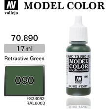 Vallejo 70890 18 Ml. (90) Retractive Green-Matt, Model Color Serisi Model Boyası