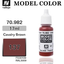 Vallejo 70982 18 Ml. (137) Cavalry Brown-Matt, Model Color Serisi Model Boyası