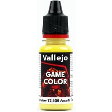 Vallejo 72109 18 Ml. Toxic Yellow, Game Color Serisi Model Boyası