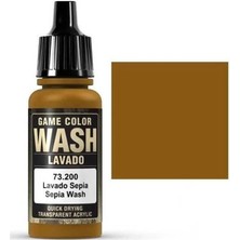 Vallejo 73200 18 Ml. Sepia Wash, Game Color Serisi Model Boyası