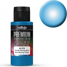 Vallejo 62076 60 Ml. Candy Racing Blue, Premium Rc Color Serisi Model Boyası