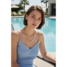 Mimoza Accessories Inci Detay T Kilit Kadın Kolye