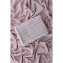 Özgürce Organik Pamuk Bebek Pikesi ve Battaniyesi, Soft Pembe, 100X120 cm
